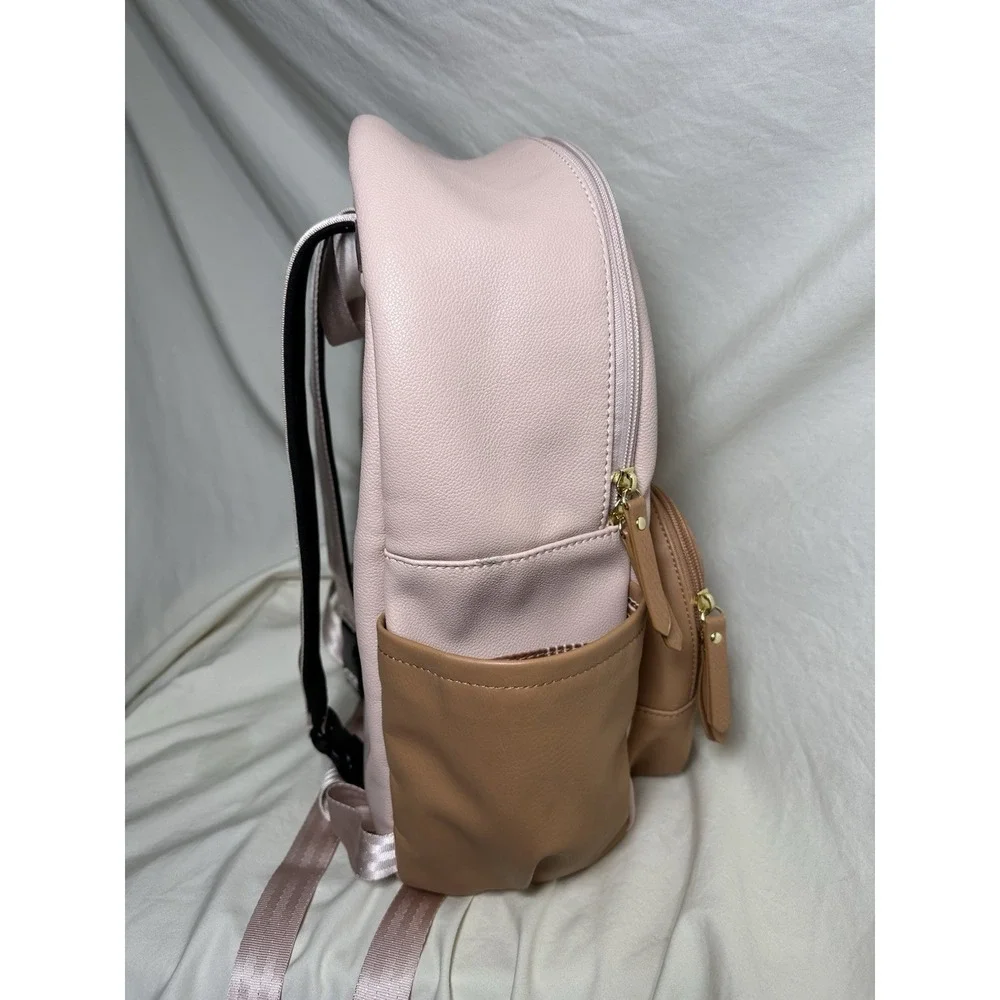 Petunia‎ Pickle Bottom District Backpack Blush Camel Diaper Bag Clean